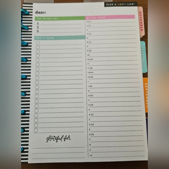 Happy Planner (2021) with Project & Expense Trackers, 3 Dashboards, Metal Discs - Picture 9 of 16
